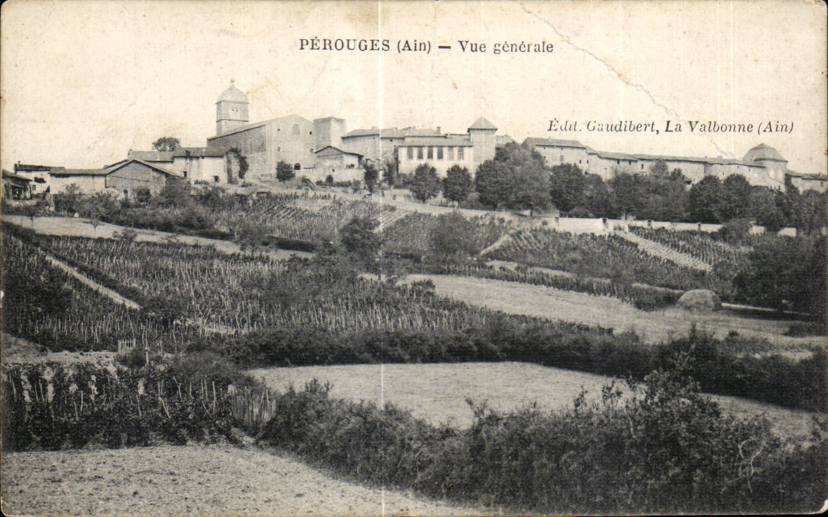 CPA Perouges Ain Vue Generale