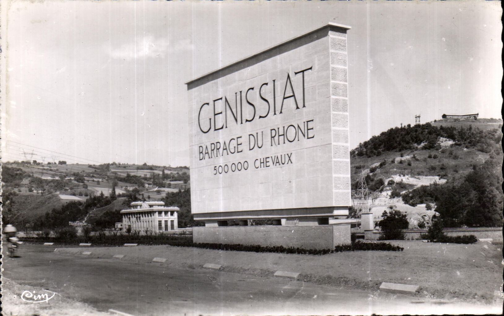 CPA Dam Genissiat 1950 Ain commemorrlif Monument