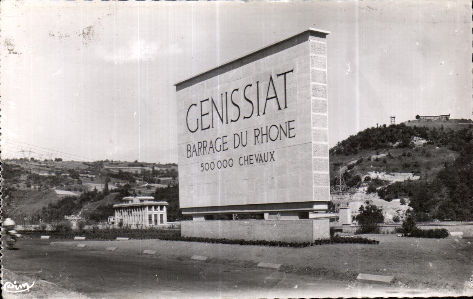 CPA Dam Genissiat Ain commemorrlif Monument