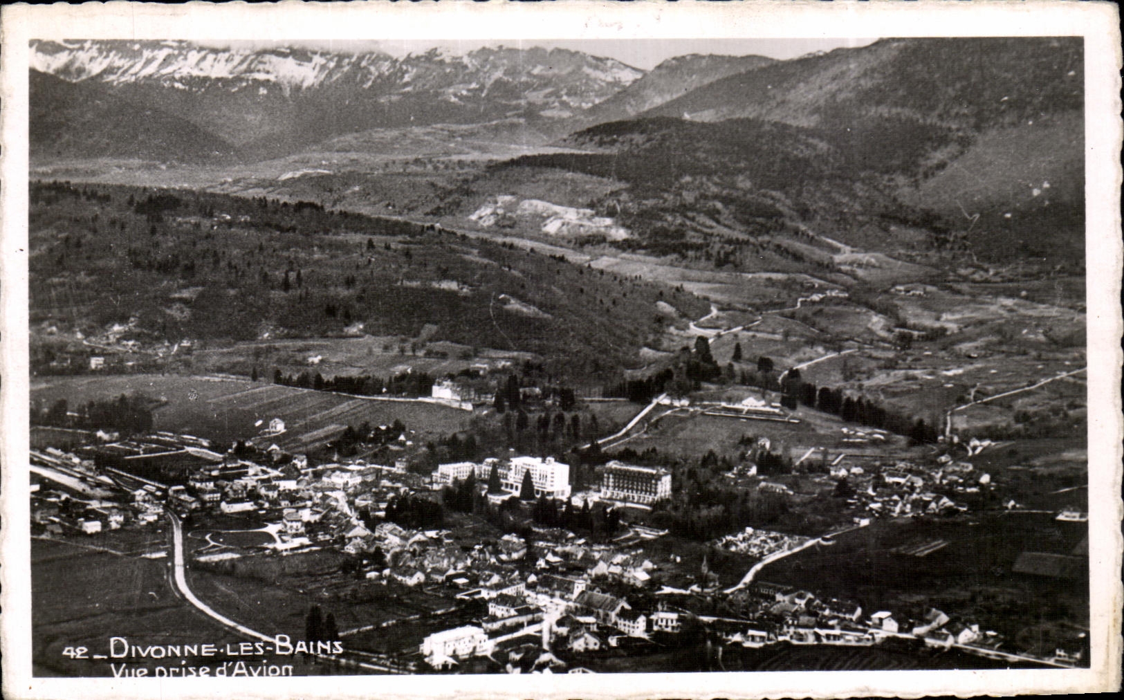 CPA Divenne les Bains Seen from Plane
