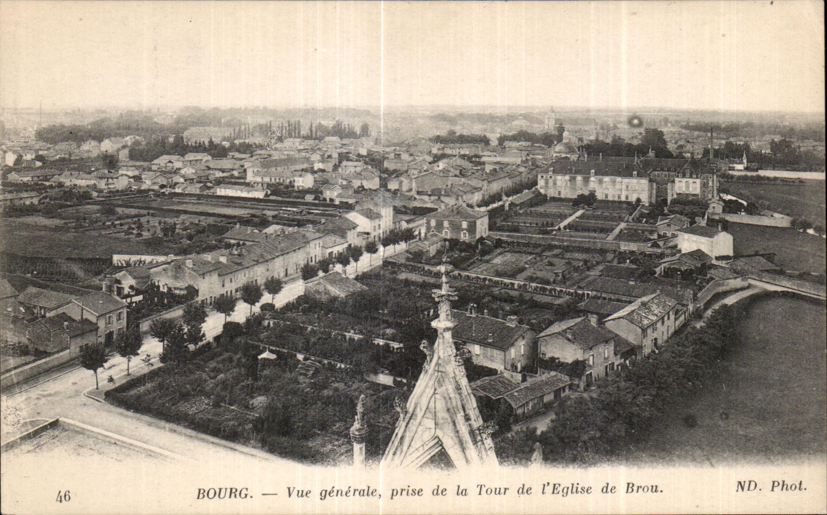 CPA Borough View Taken of the Tower of Church of Brou