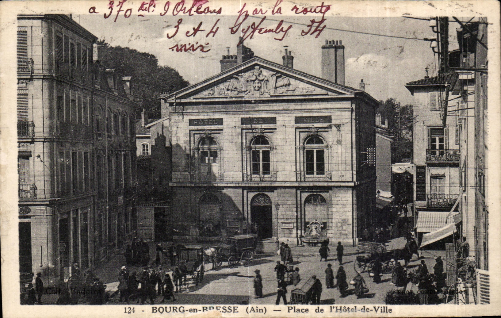 CPA Bourg in Bresse Ain Places Town hall