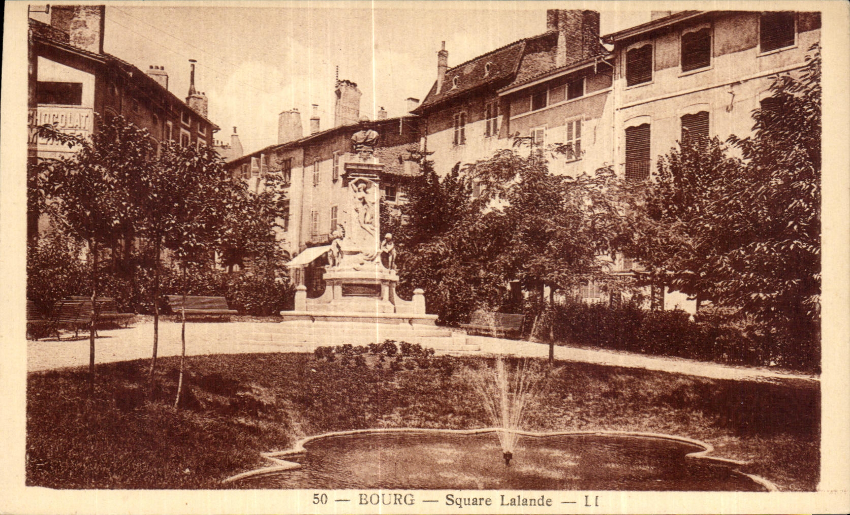 CPA Borough Lalande public garden