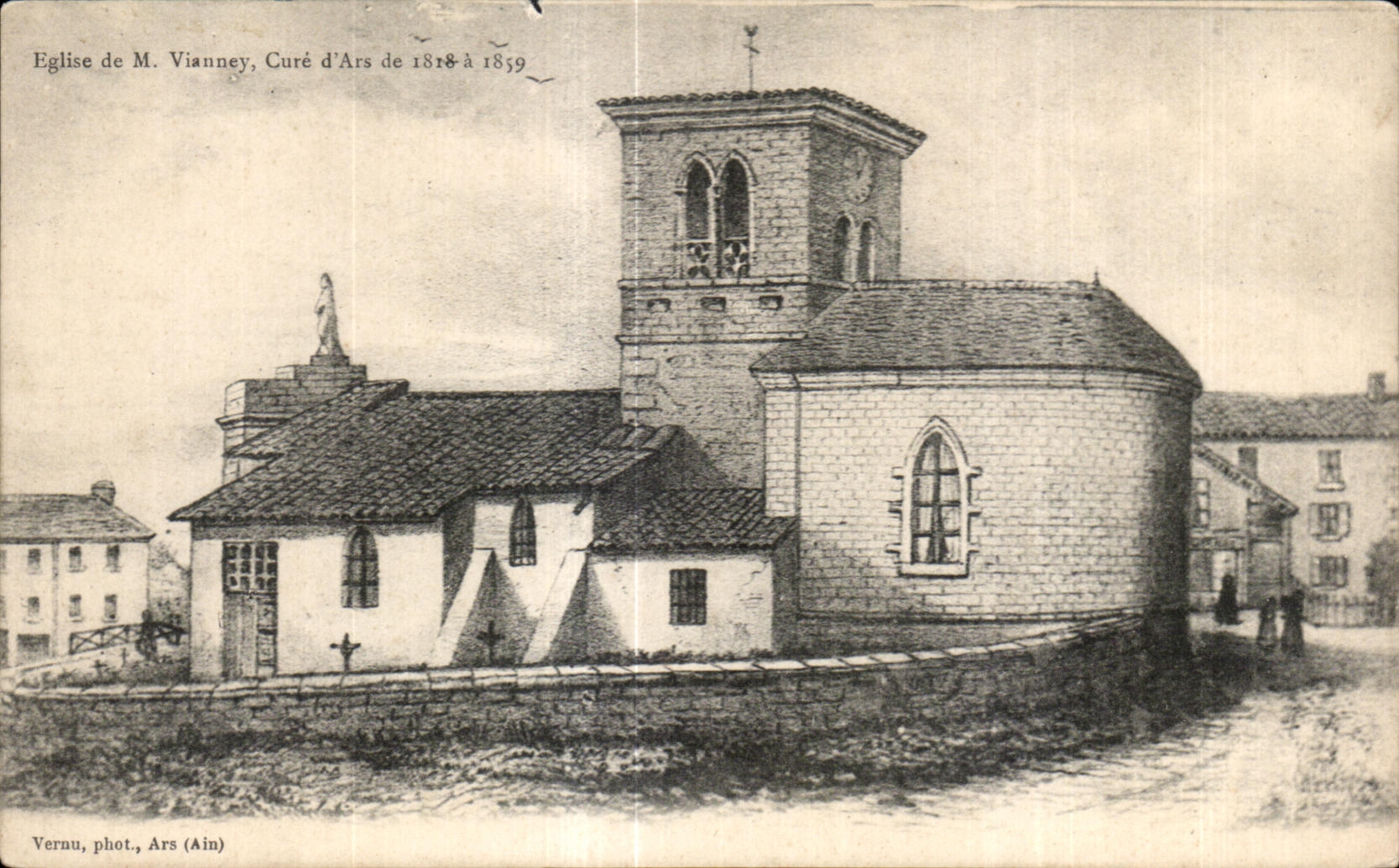 CPA Eglise de Vianne Cure d Ars de 1818 a 1859