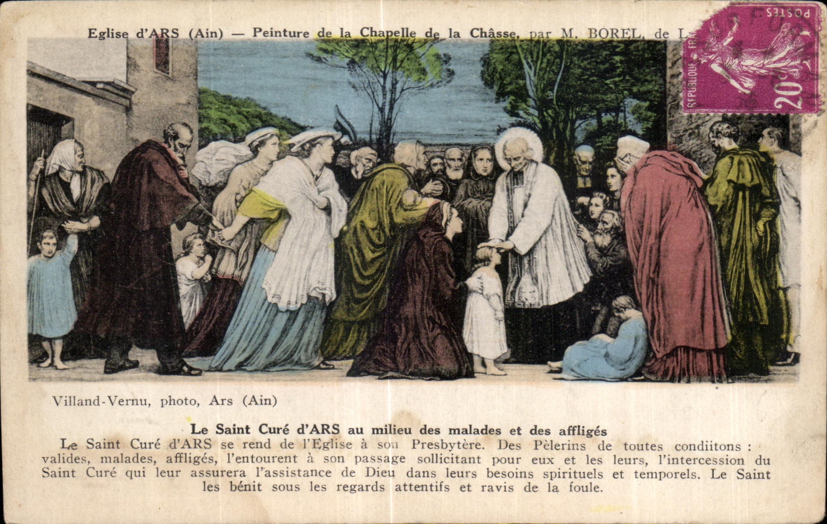 CPA Eglise d Ars le saint Cure au milieu des malades et des affliges