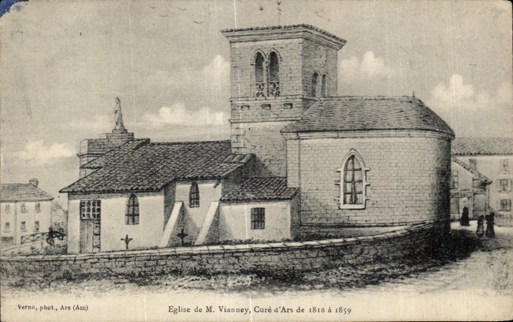CPA Eglise de M Vianney Cure d Ars de
