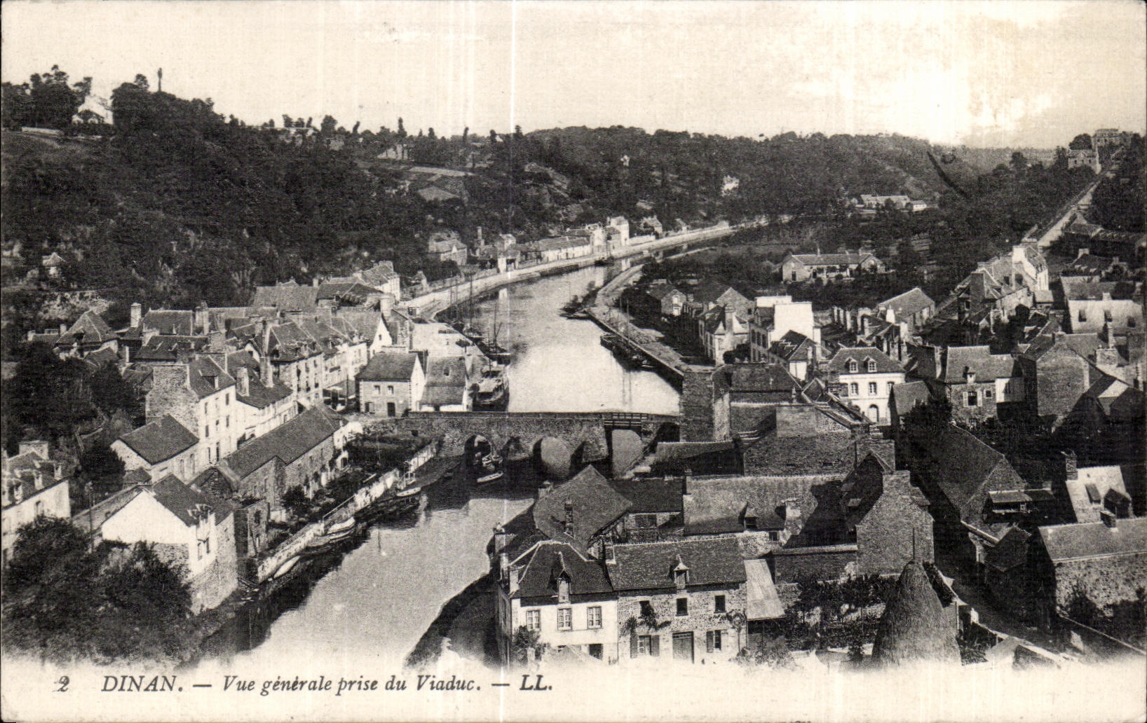 CPA Dinan View taken of the Viaduct