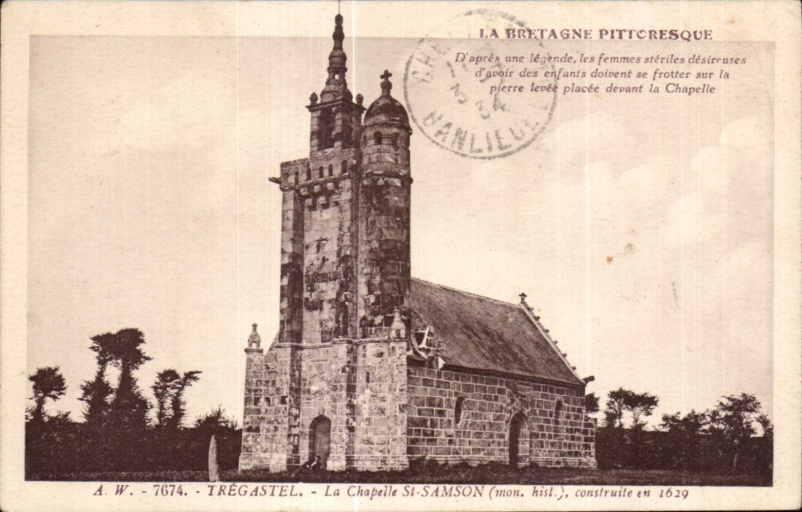CPA Tregastel La Chapelle St Samson built in 1629