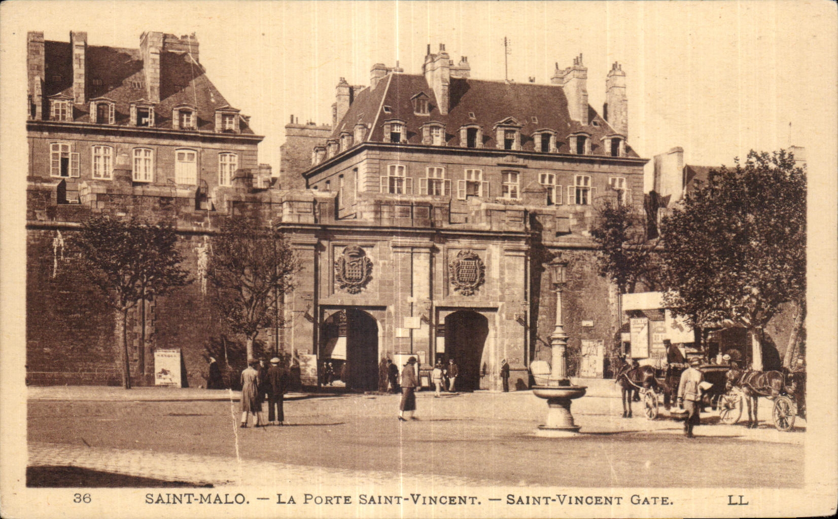 CPA Saint Malo La porte saint Vincent Saint Vincent Gate