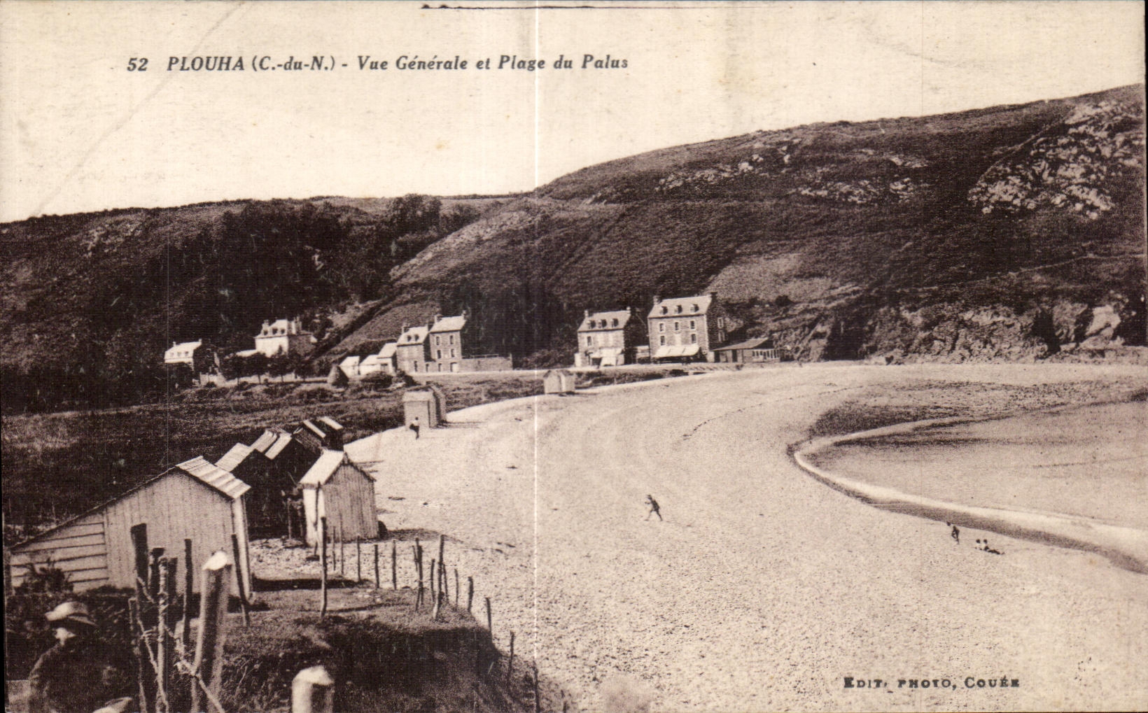 CPA Plouha Vue Generale et Plage du Palus