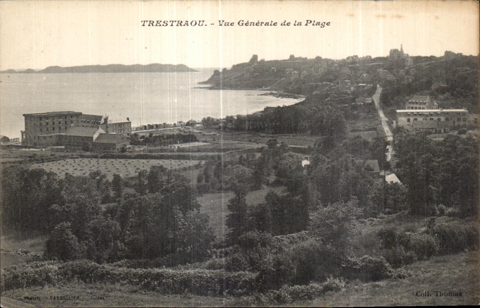 CPA Trestraou Vue Generale de la Plage 