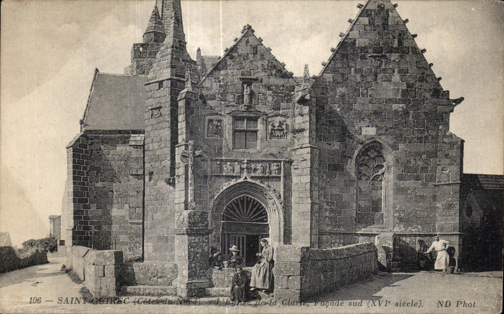 CPA Saint Gutrec Enfants Eglise de la Clarte