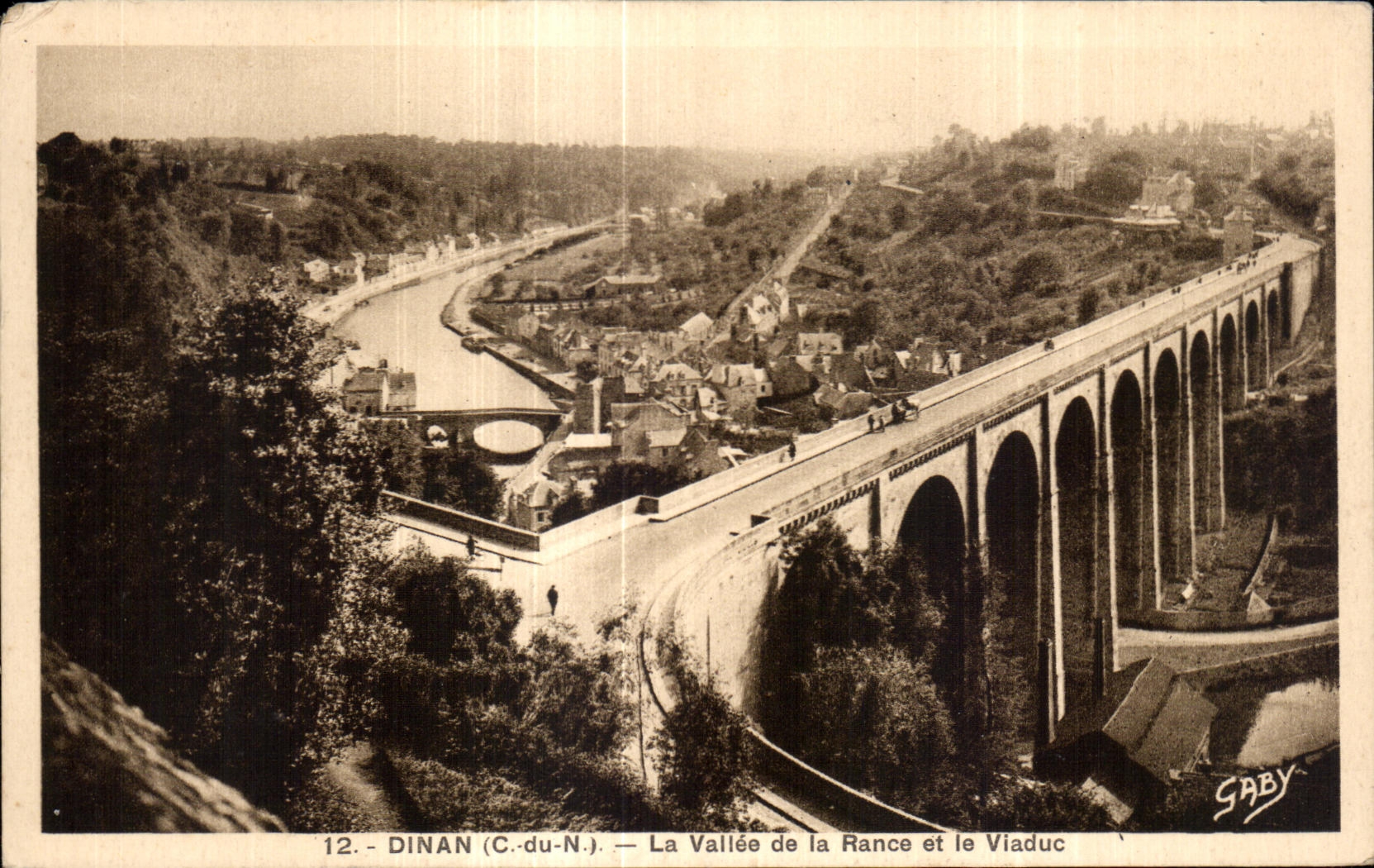 CPA Dinan the Valley of Rancid and the Viaduct