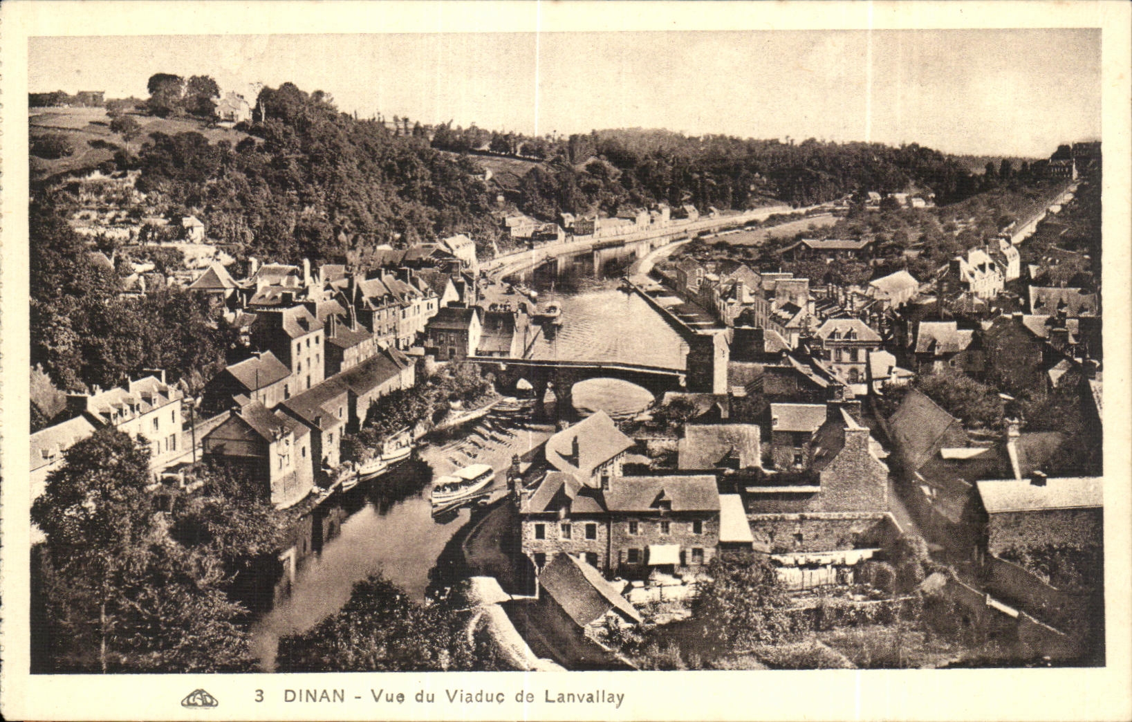 CPA Dinan Seen of the Viaduct of Lanvallay