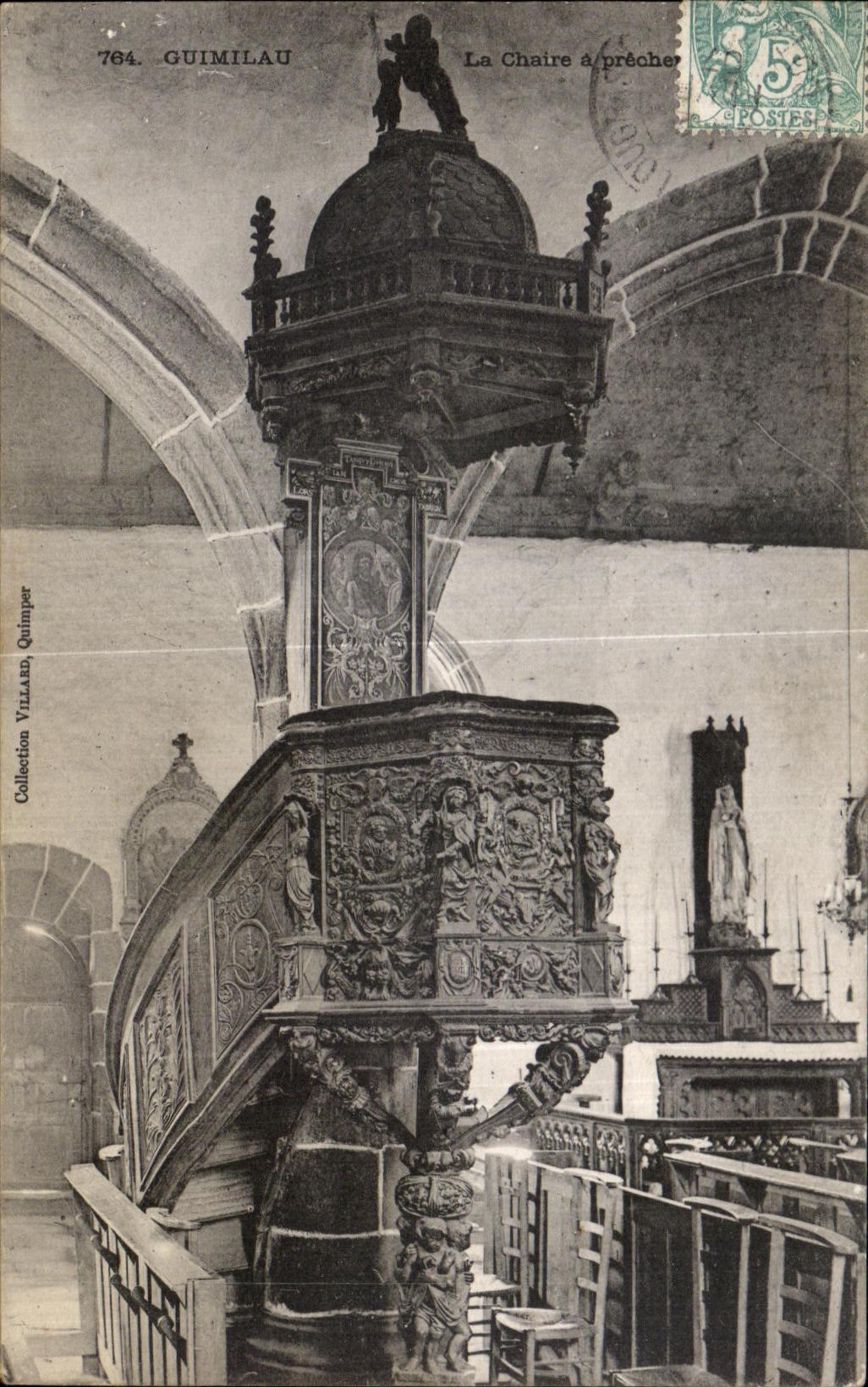 CPA Guimilau La Chaire a precher
