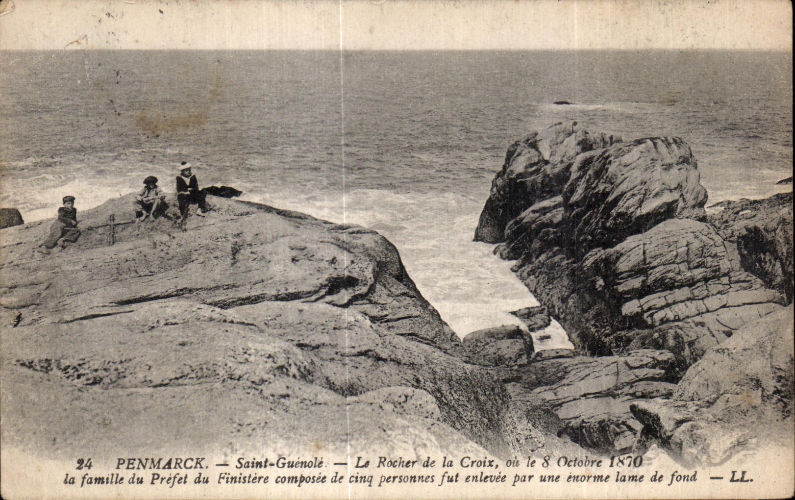 CPA Penmarck Saint Guenole Le Rock of the Cross or it