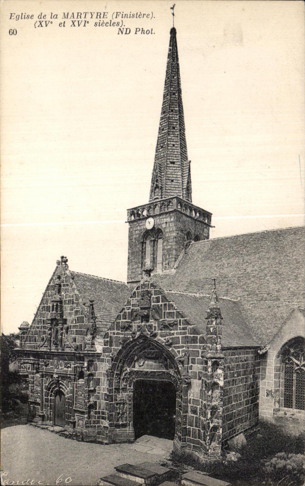 CPA Church of Martyrdom (Finistere) (XV and XVI centuries)