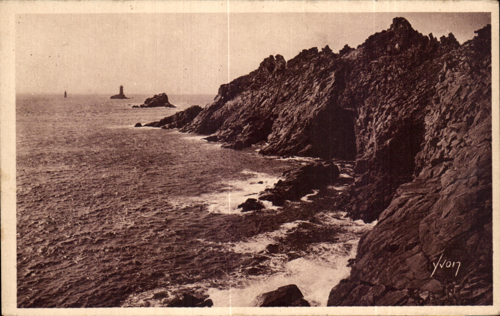 CPA Dimensions Wild Point Of the Strong current (Finistere) the Southern part