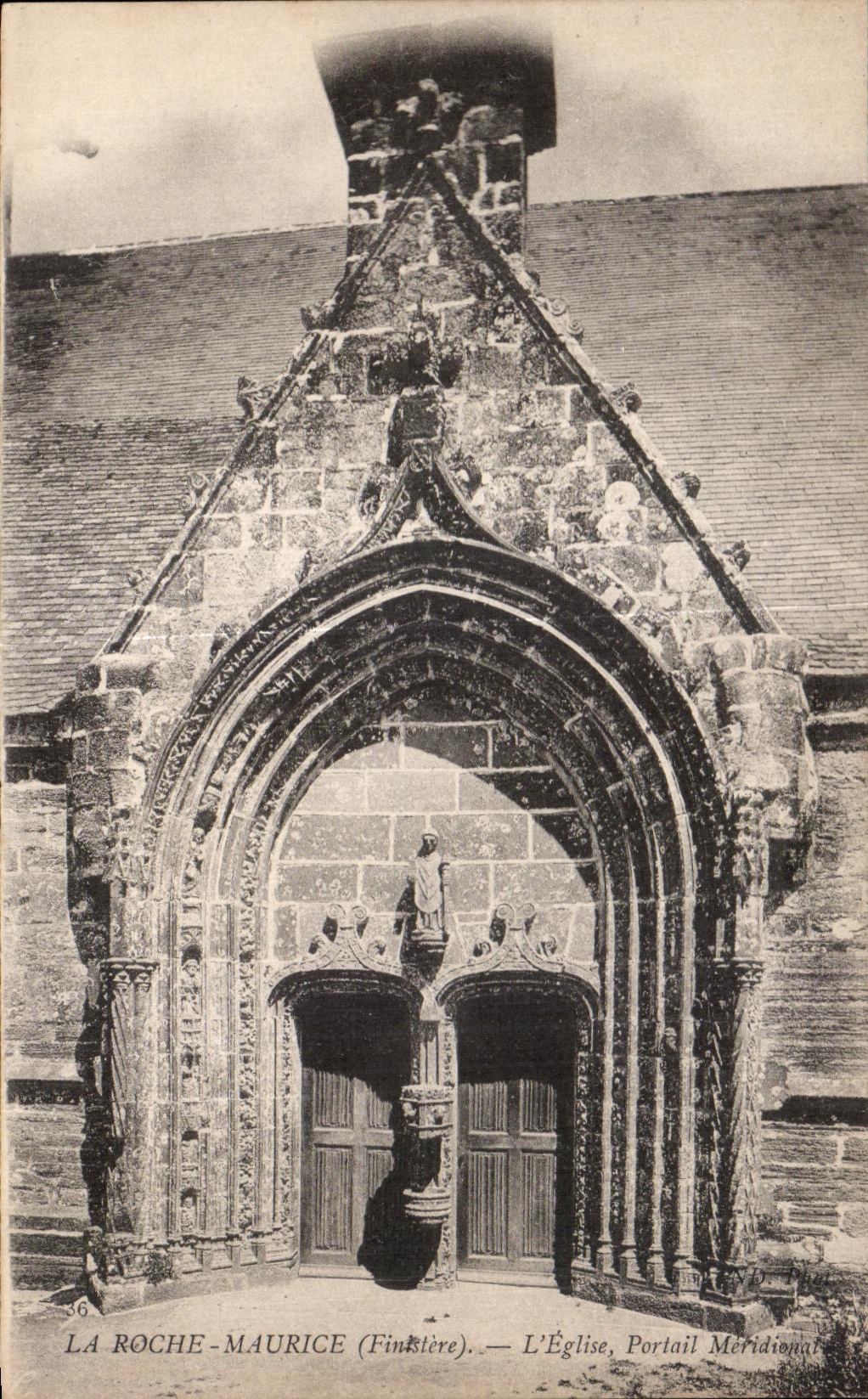 CPA the Rock Maurice (Finistere) Church Gate