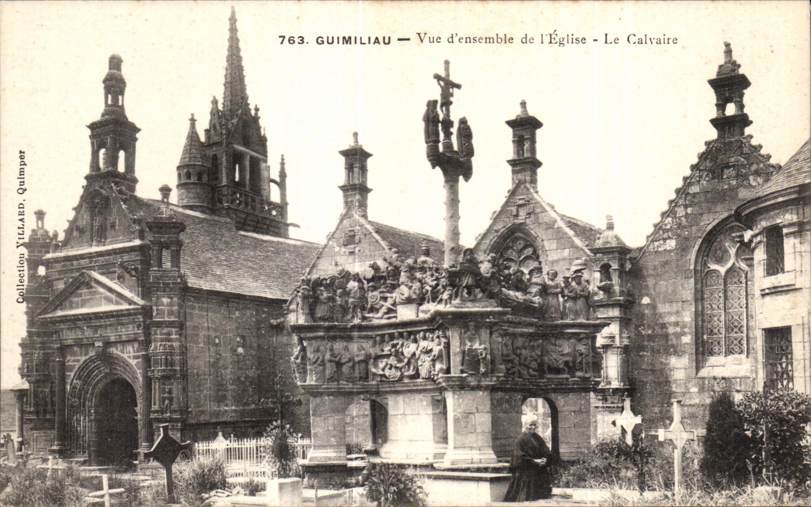 CPA Gumiliau Vue d ensemble de I Eglise Le Calvaire