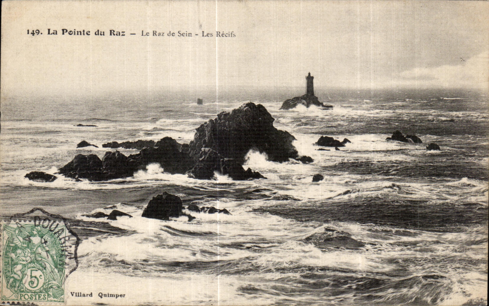 CPA La Pointe du Raz Le Raz de Sein Les Recifs