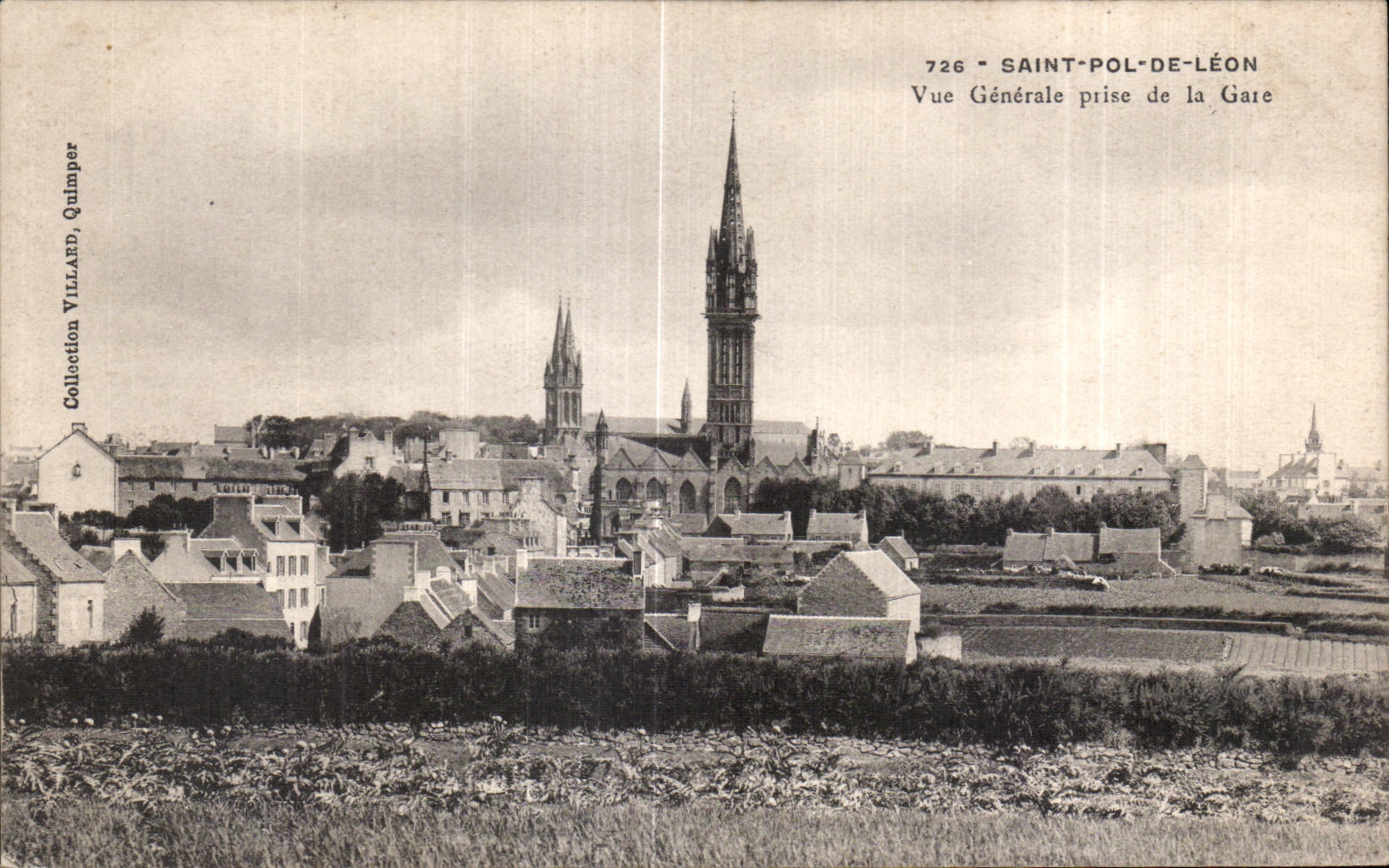 CPA Saint pol Of Leon View taken of the Station
