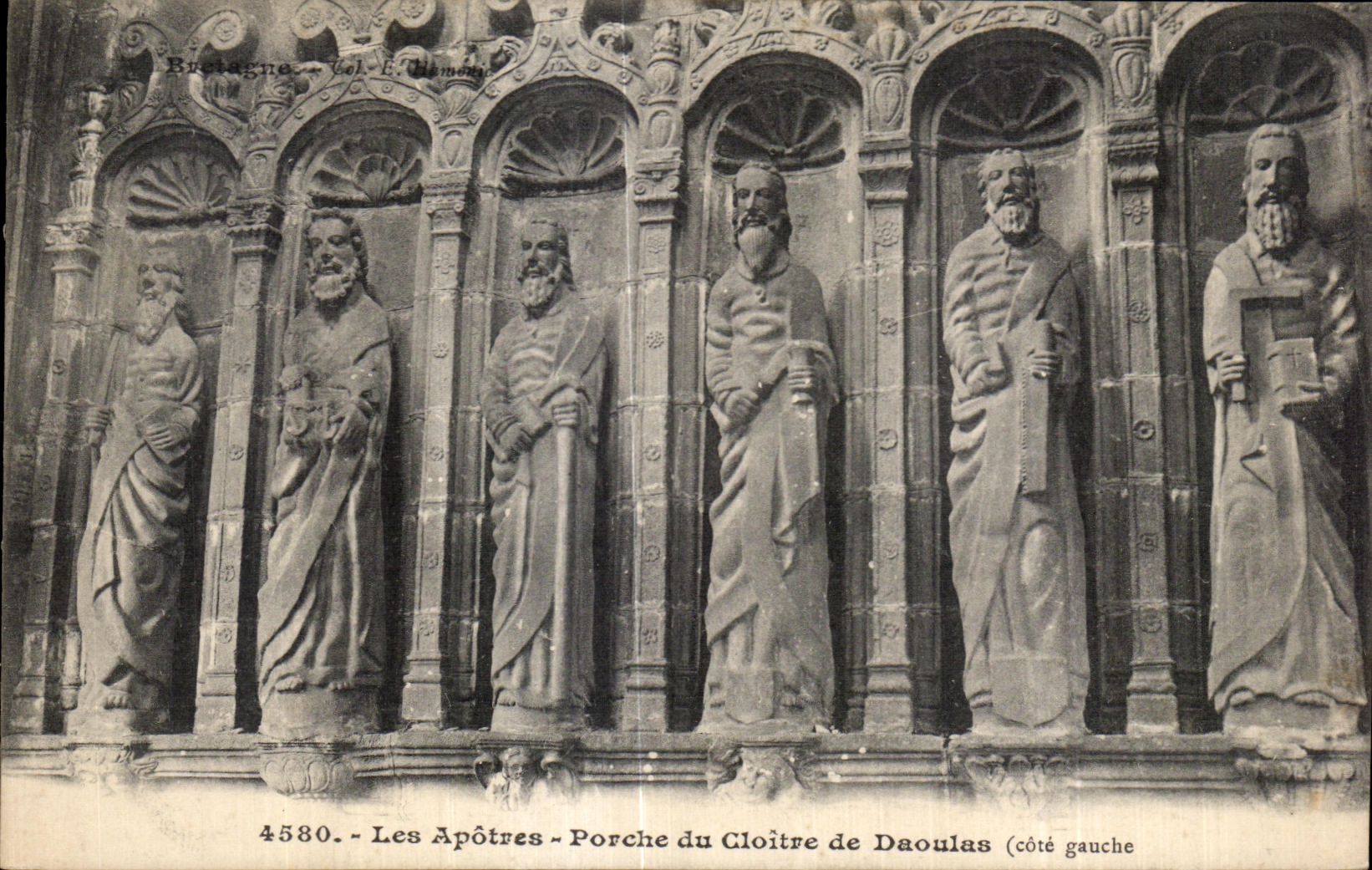CPA the Apostles Porch of the Cloister of Daoulas