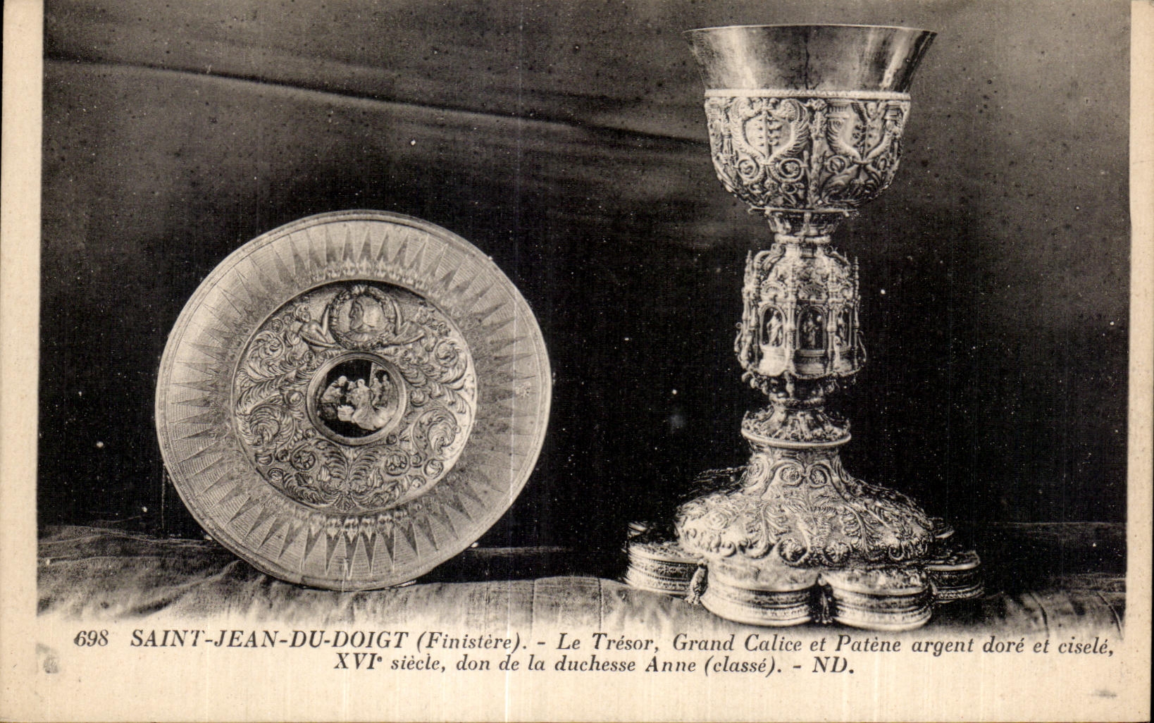 CPA Not Jean Of the Finger (Finistere) the Treasury Large Chalice and Patene money gilds dt eisele