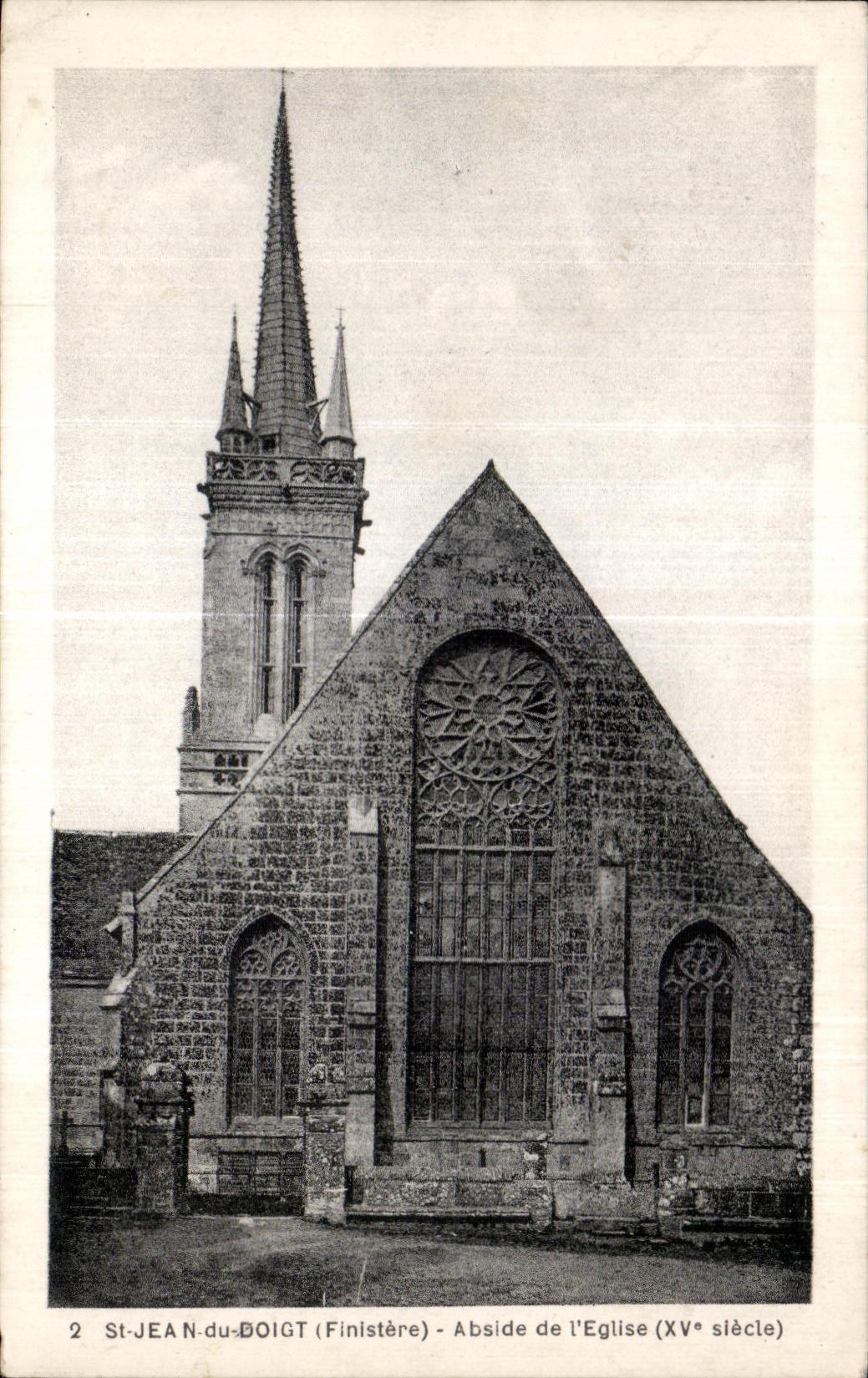 CPA St Jean of the Finger (Finistere) Apse of I Church