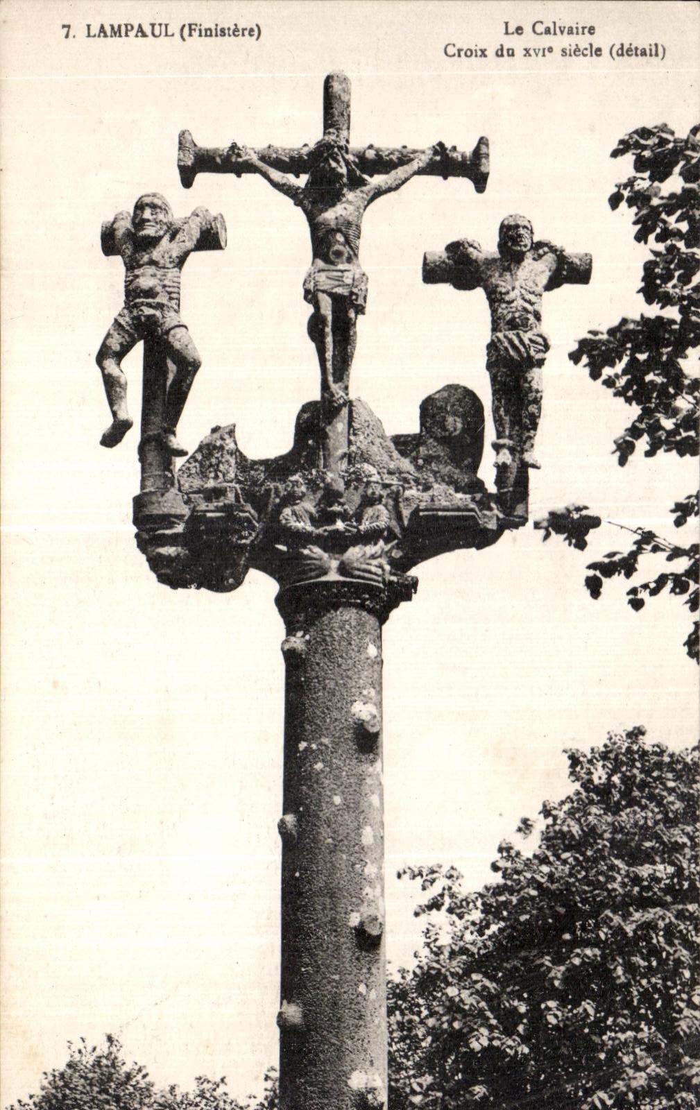 CPA Lampaul (Finistere) the Martyrdom Cross of