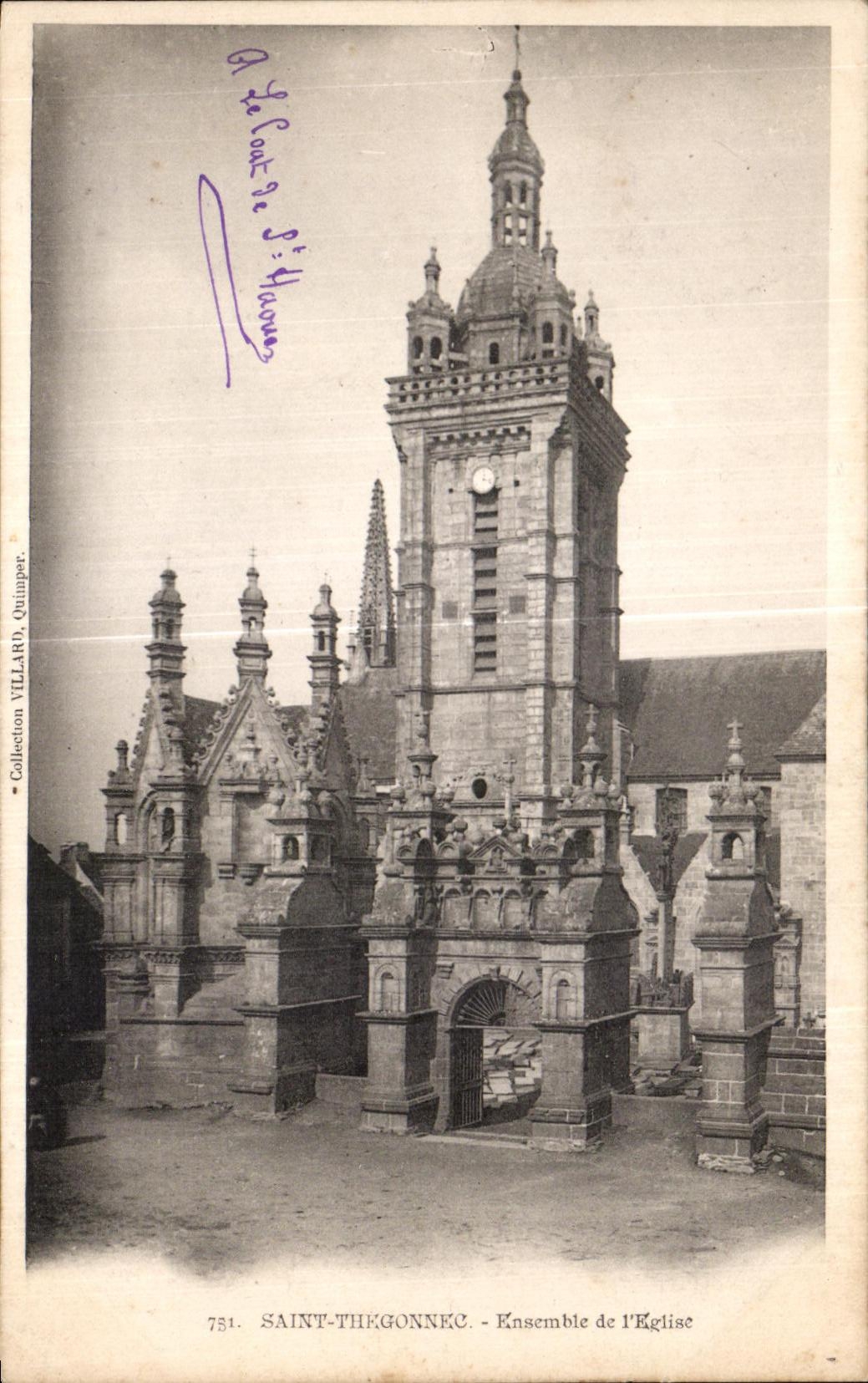 CPA Saint Thegonnec Ensemble de I Eglise