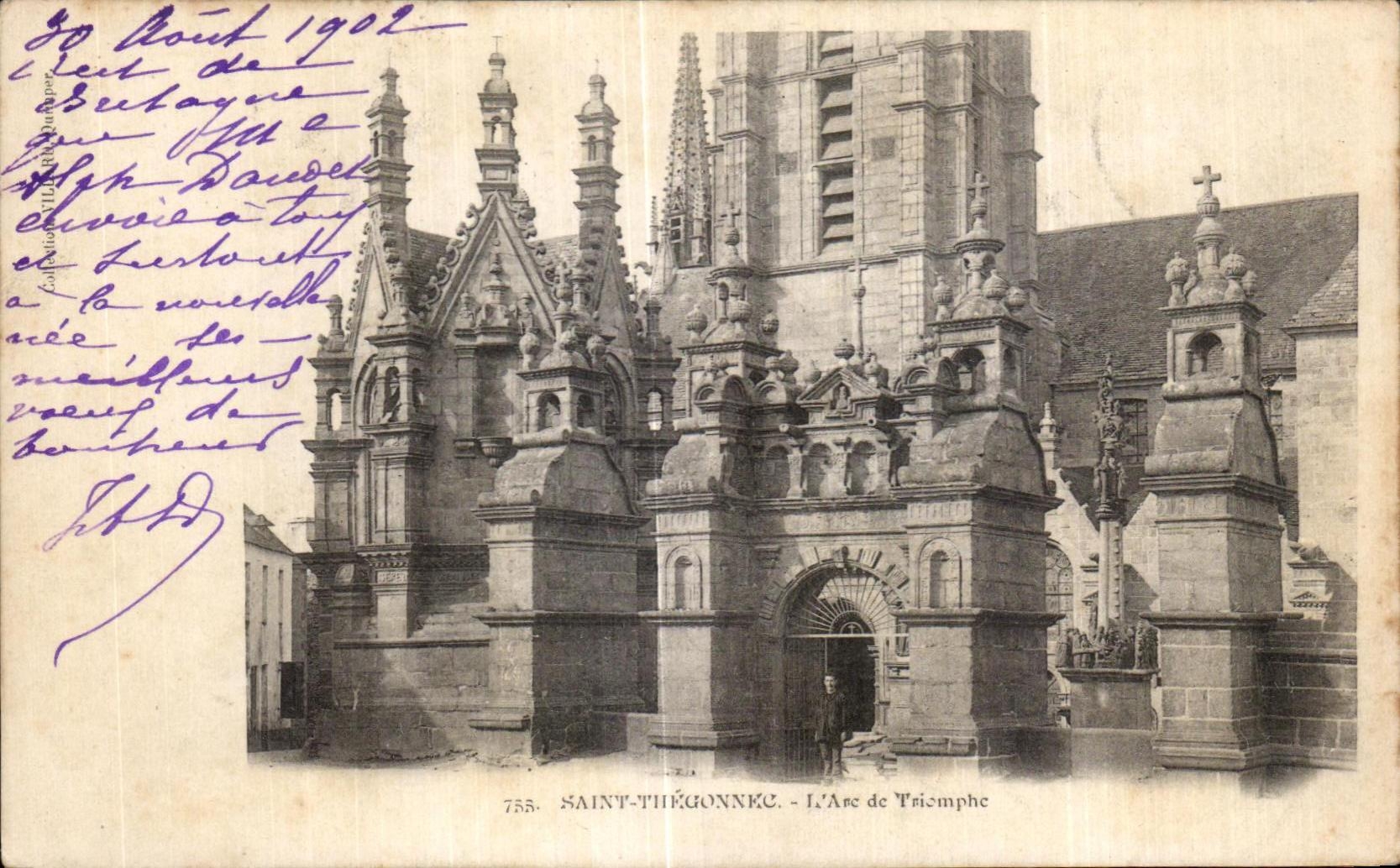 CPA Saint Thegonnec l Arc de
