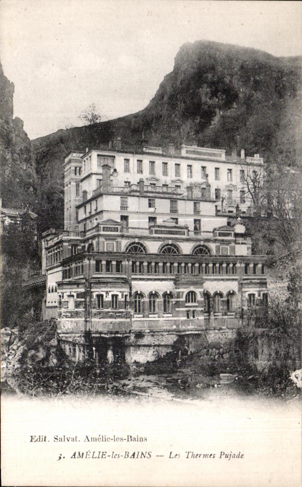 CPA Amelie les Bains the Pujade Thermal baths