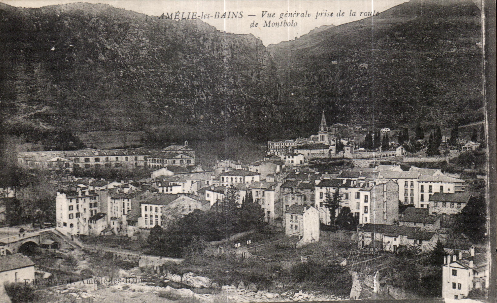CPA Amelie les Bains View taken road of Montbolo