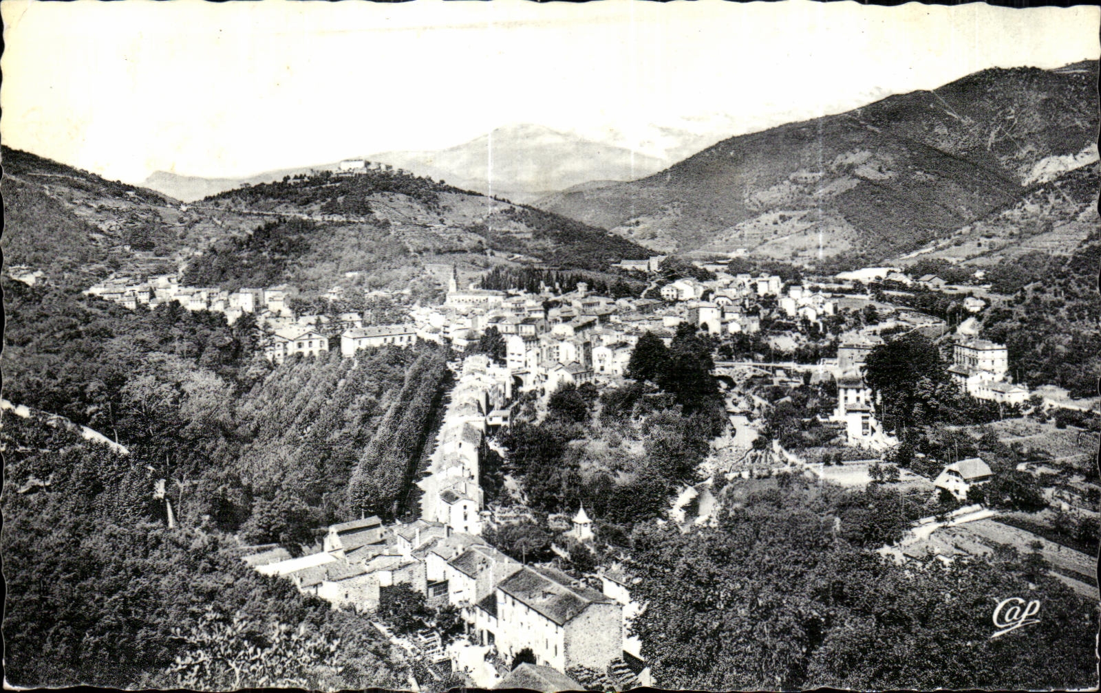 CPA Amelie les Bains Pearl of the Pyrenees View and Mountain of Canigou