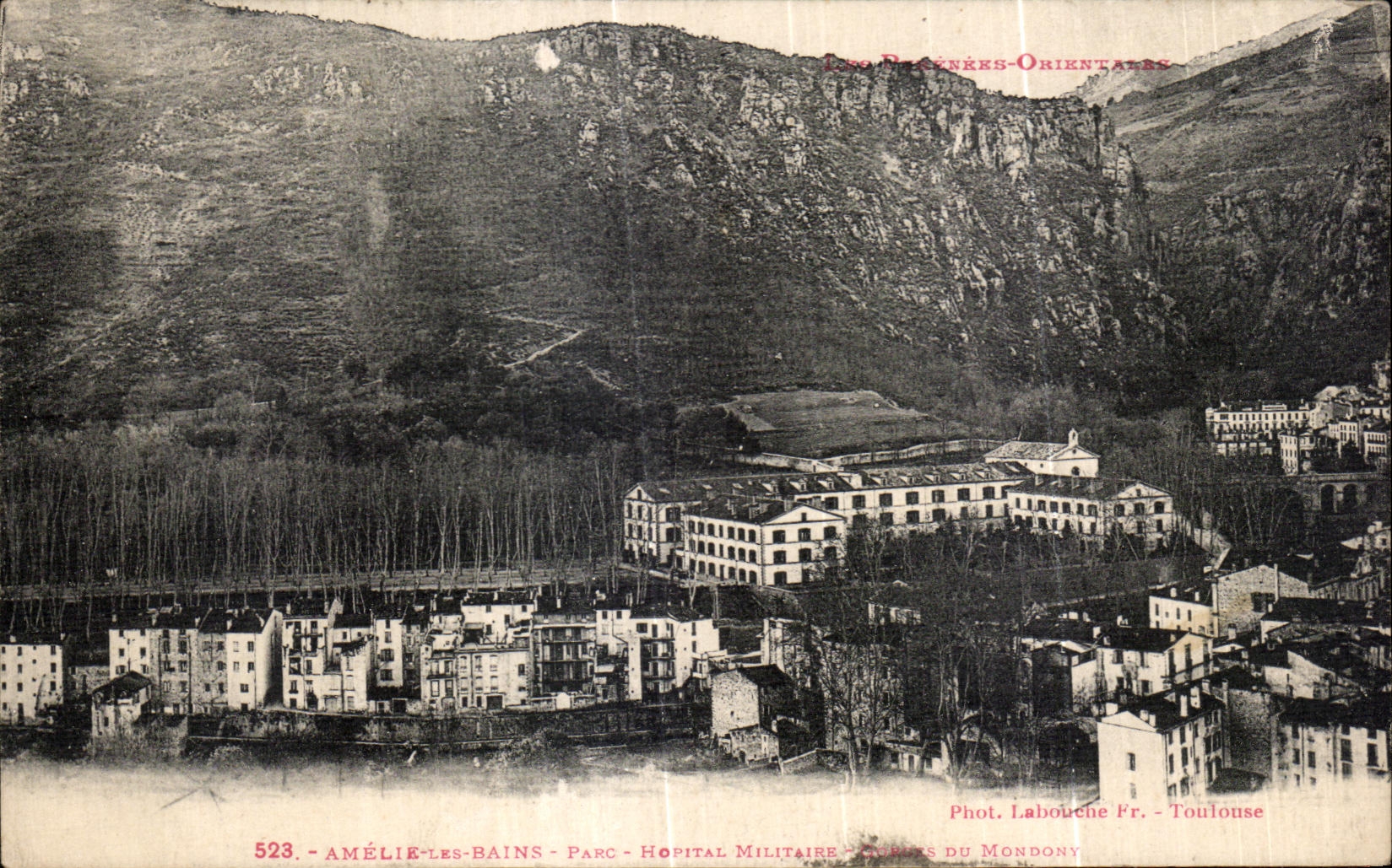 CPA Amelie Les Bains Military Park Hospital Militaria