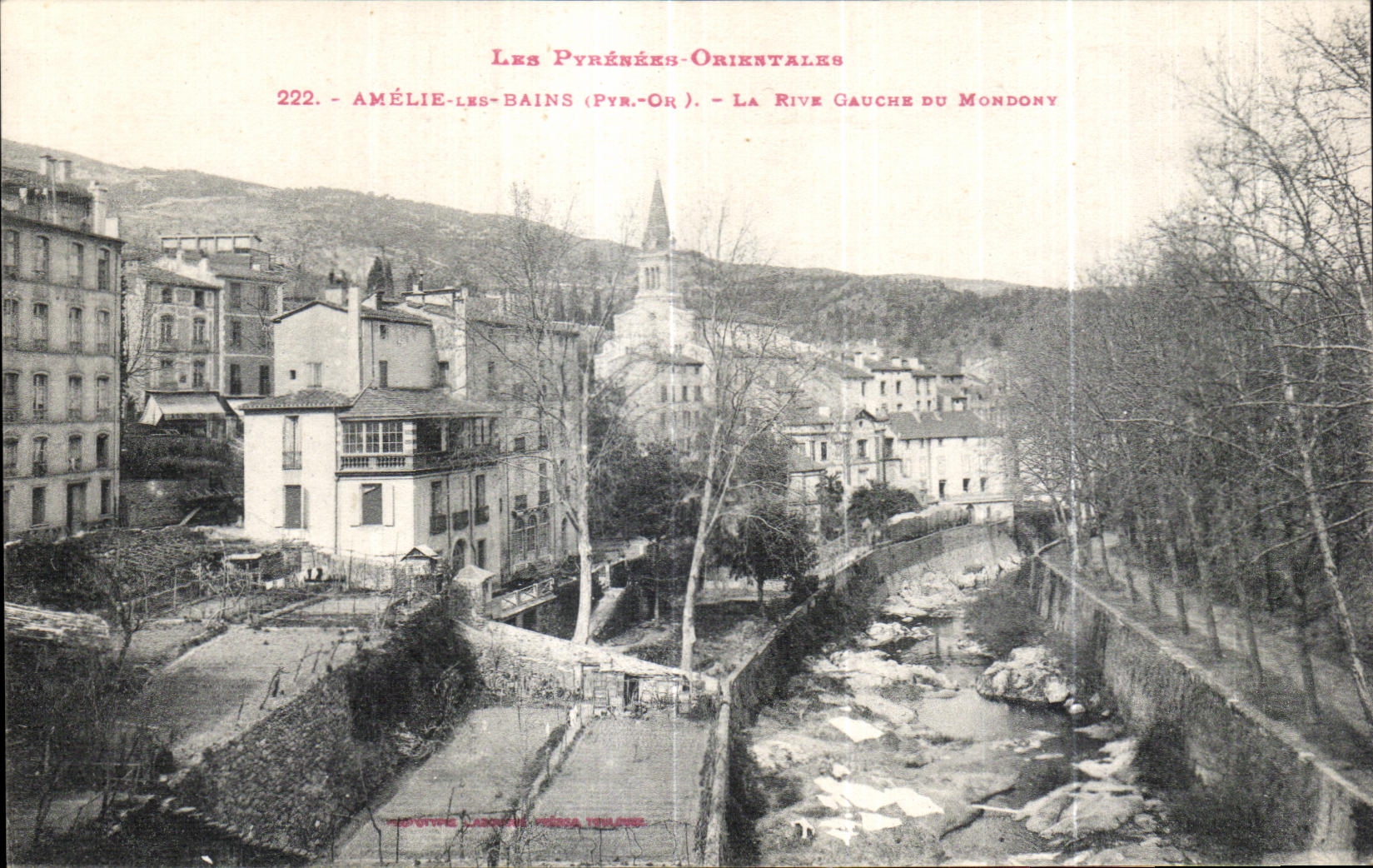 CPA Amelie Les Bains the Left Bank Of Mondony