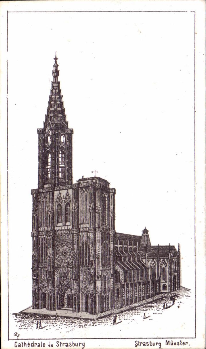 CPA Cathedral of Strasburg Munster
