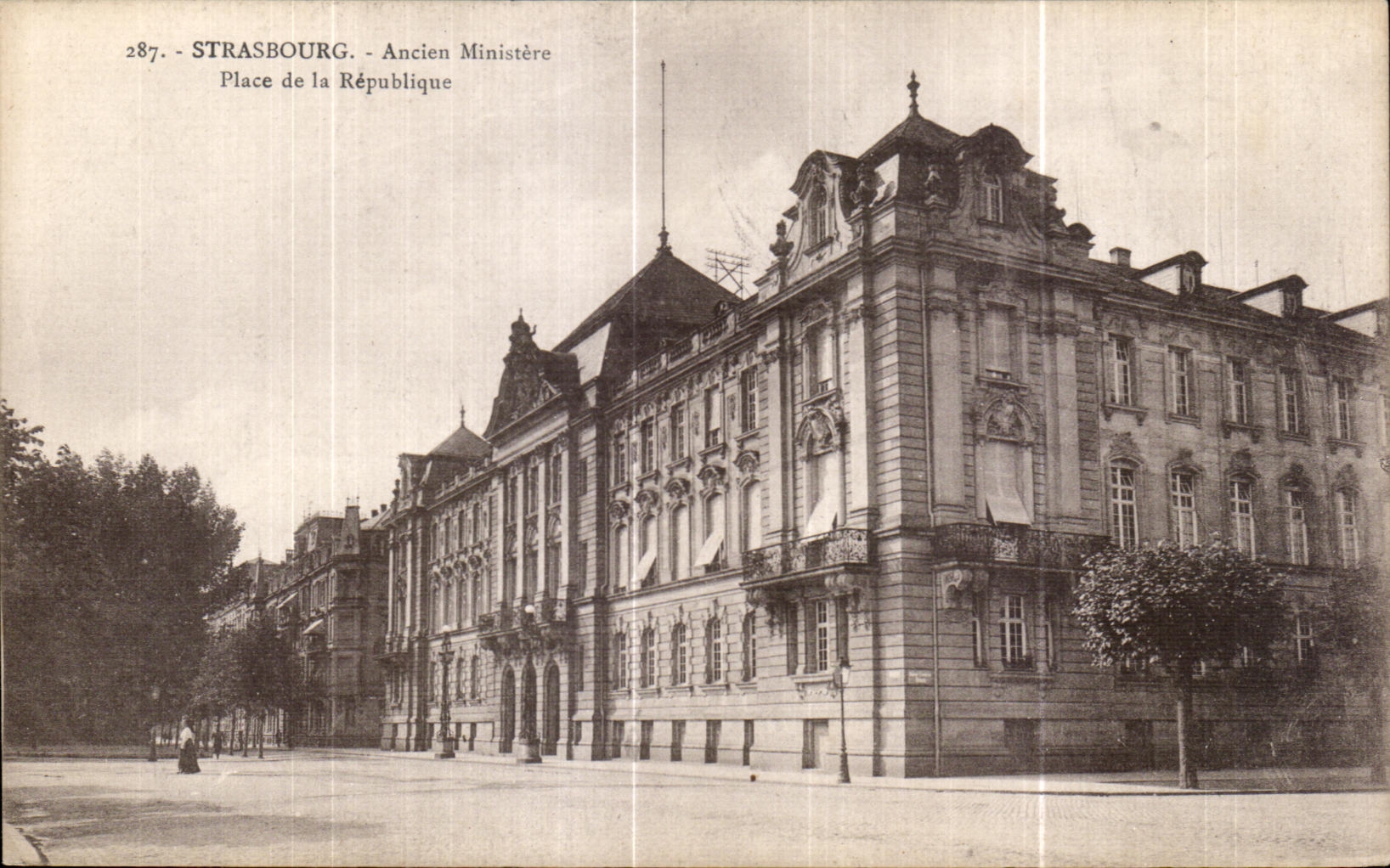 CPA Strasburg Ancien Ministry Places Republic