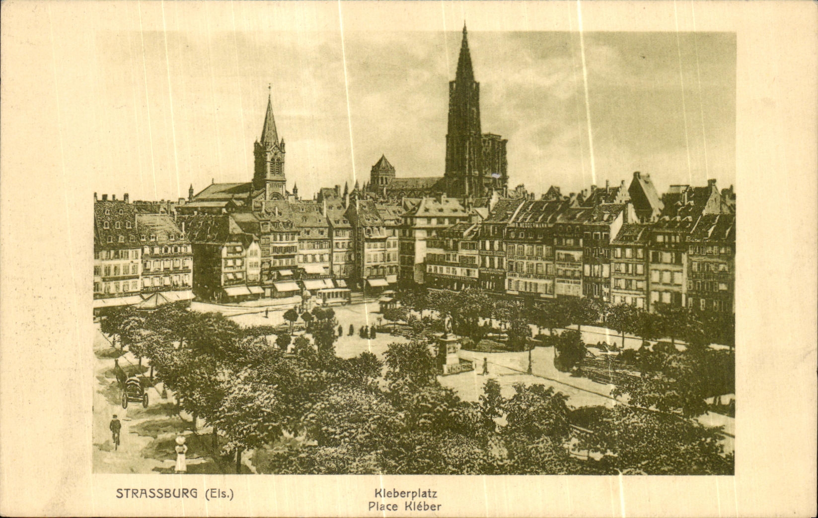 CPA Strasburg Kieberplatz Places Kieber