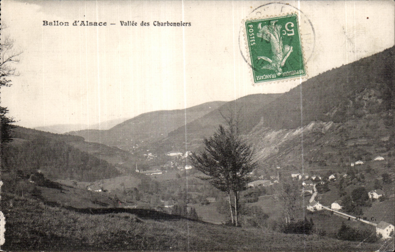 CPA Balloon Alsace Valley of the Coalmen