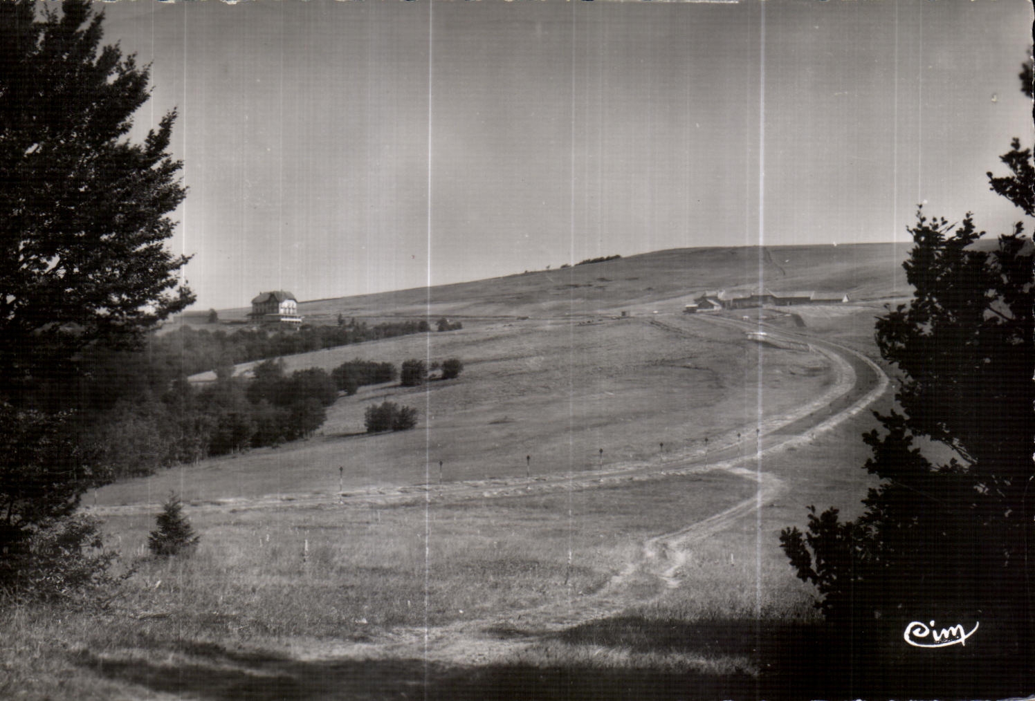 CPA Balloon Alsace (for the third time of Belfort) Sight on the Summit and the Firm Restaurant