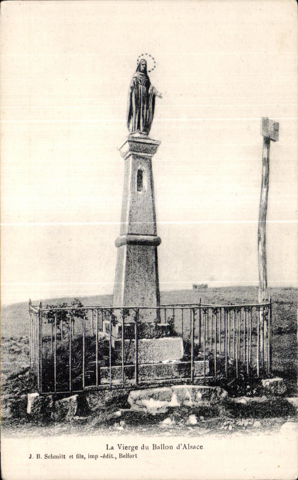 CPA the Virgin of the Balloon Alsace