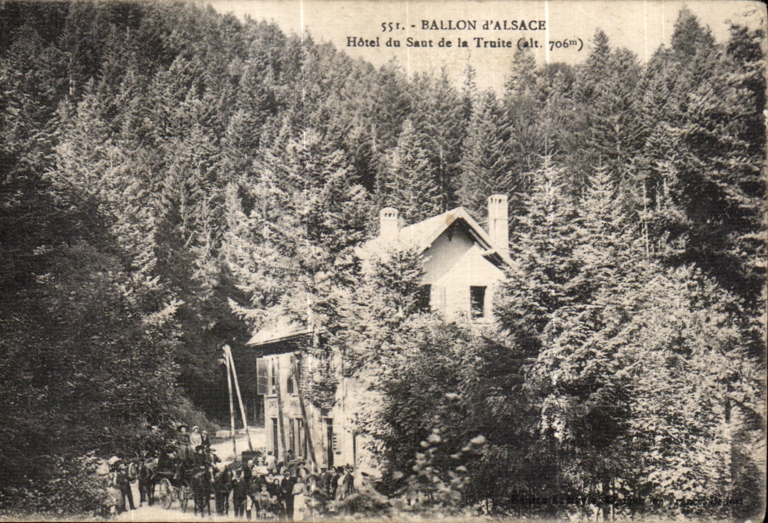 CPA Balloon Alsace Hotel of the Jump of Trout