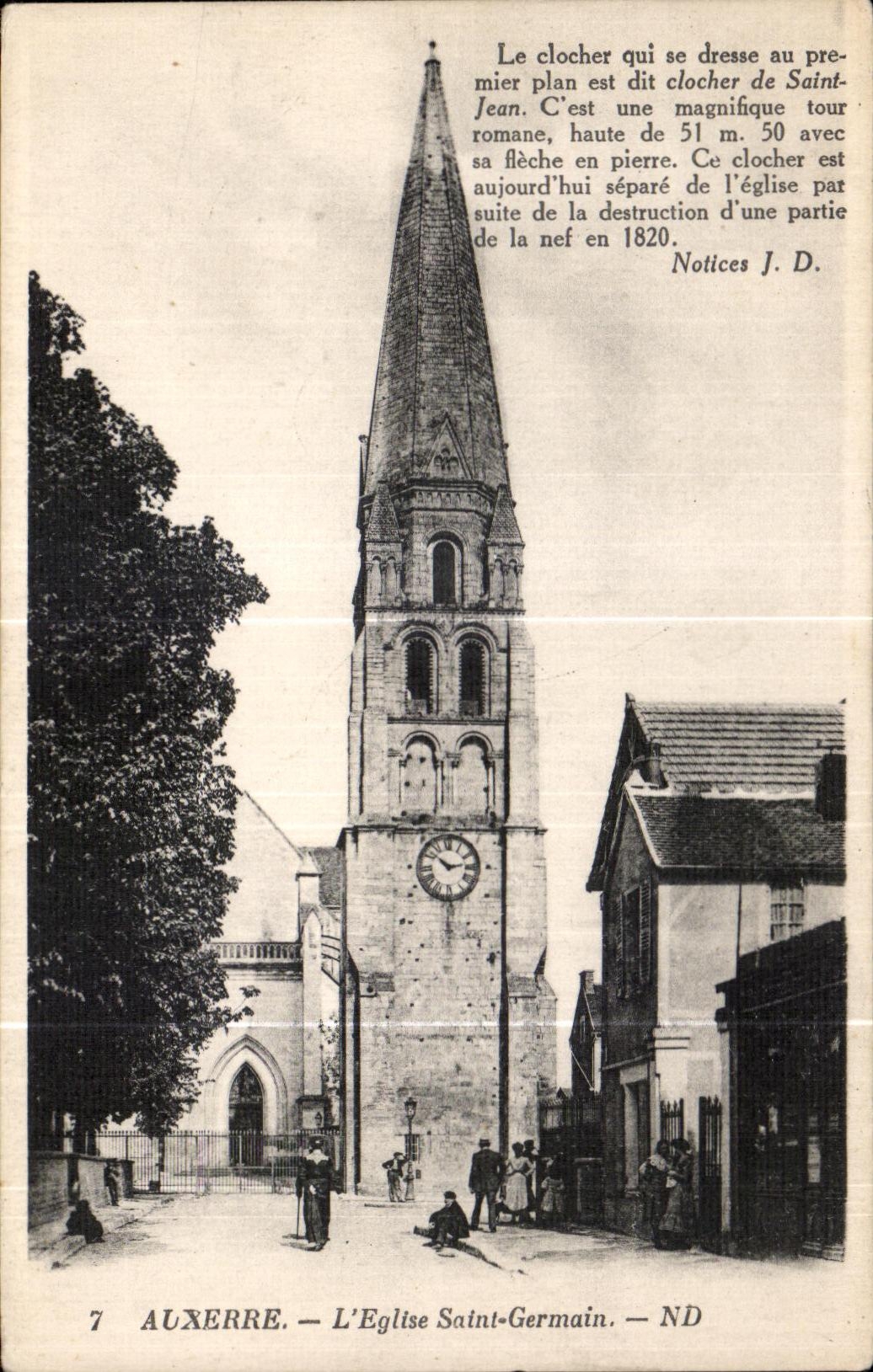 CPA Auxerre L Eglise Saint Germain