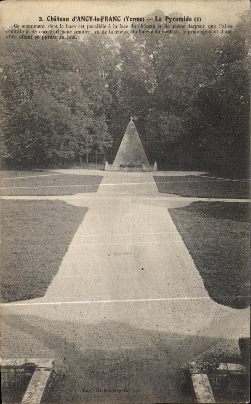 CPA Chateau d Ancy le Franc Porte La Pyramide 