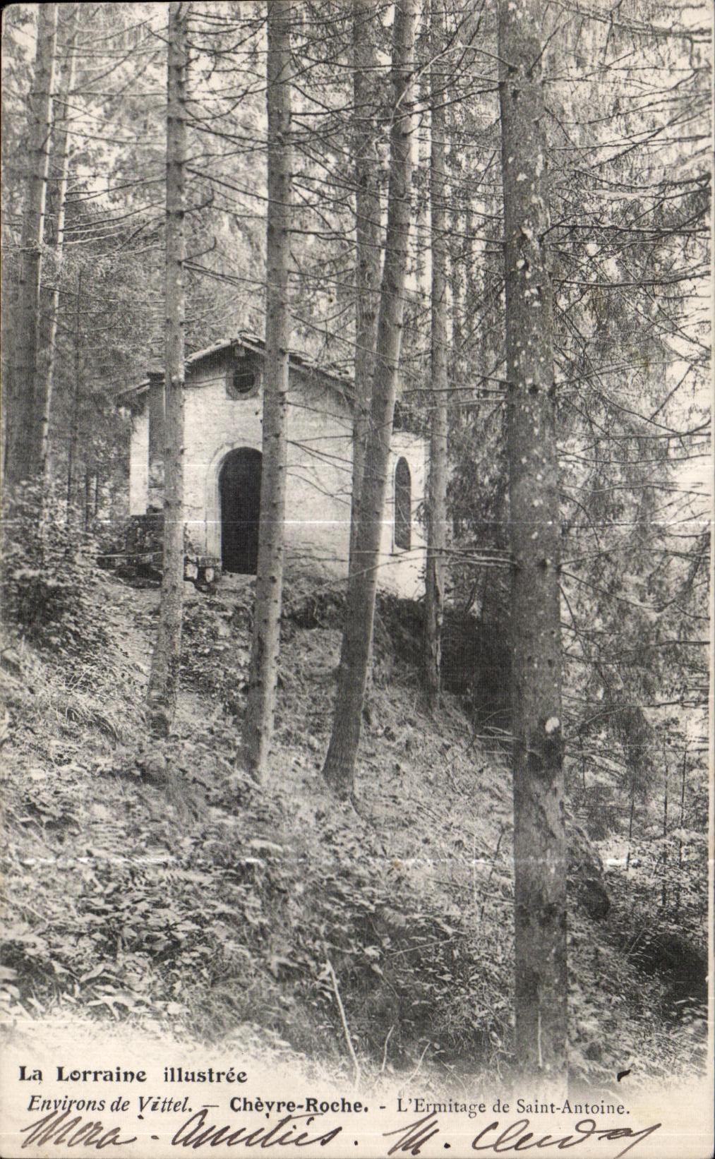 CPA illustrated Lorraine surroundings of Vittel Goat Rock Hermitage of Saint Antoine Goat