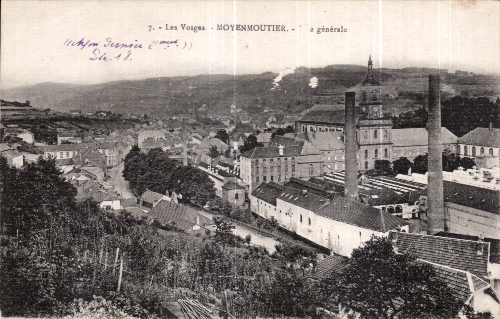 CPA Les Vosges Moyenmoutier Vue generale 
