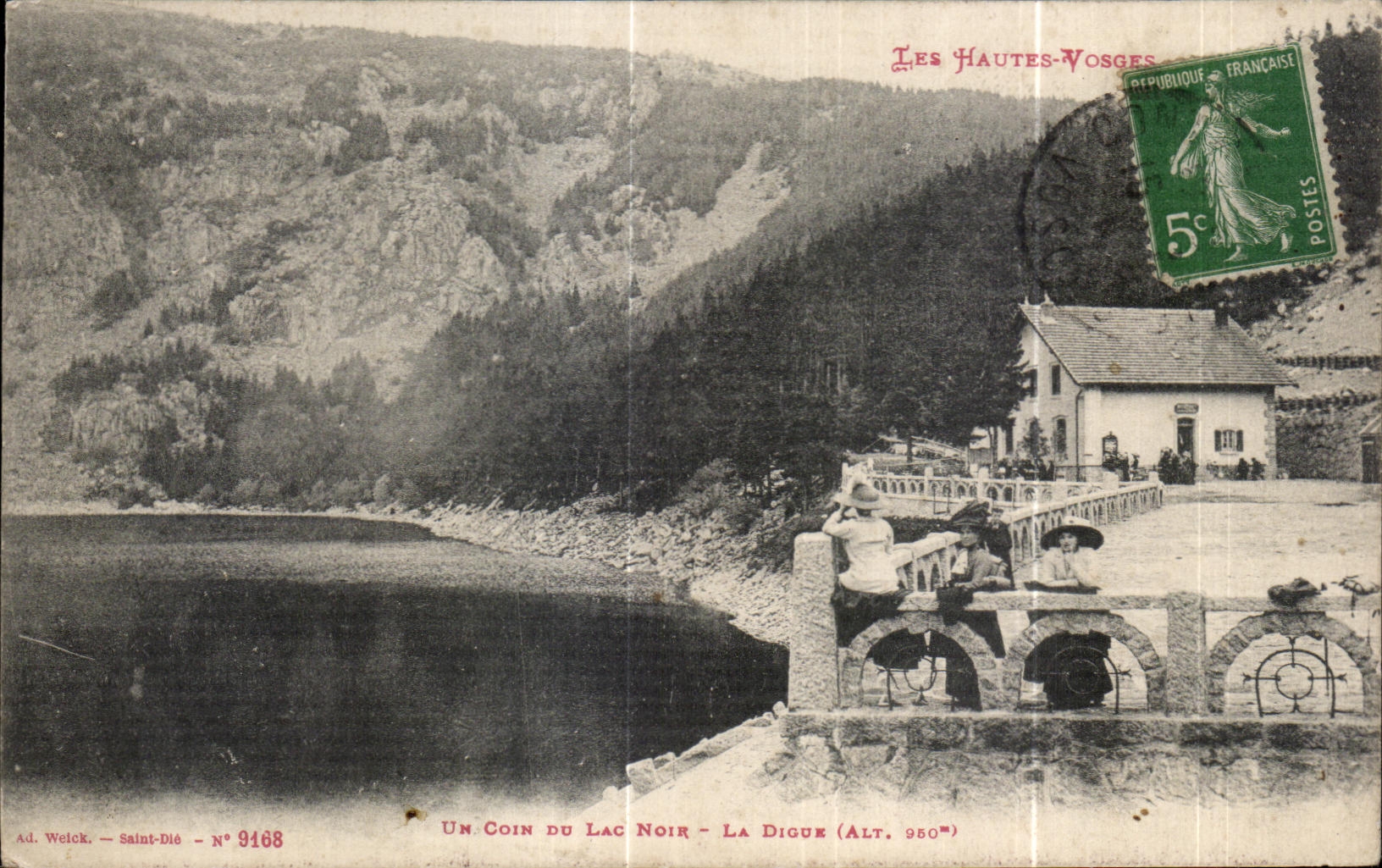 CPA the High Vosges a Corner of the Black Lake the Dam