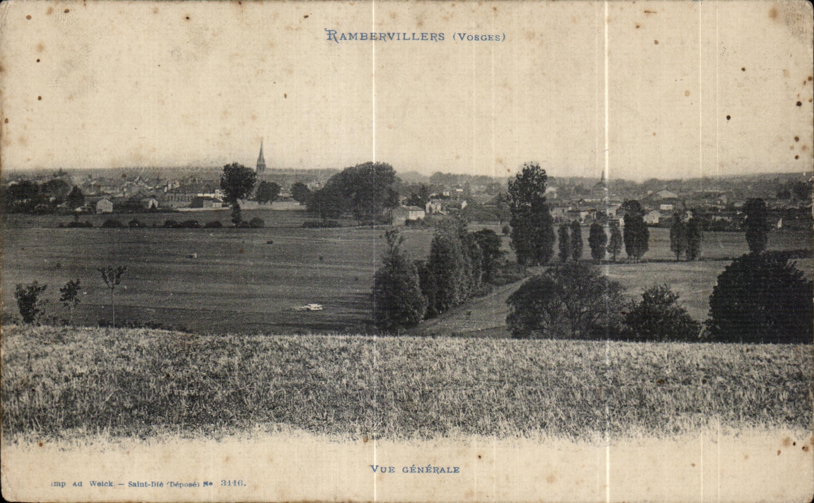 CPA Rambervillers Vue Generale